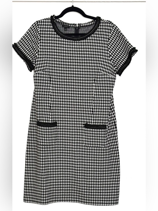 Talbots Dresses & Skirts - Talbots A-Line Ponte Dress Bold Houndstooth Size 14